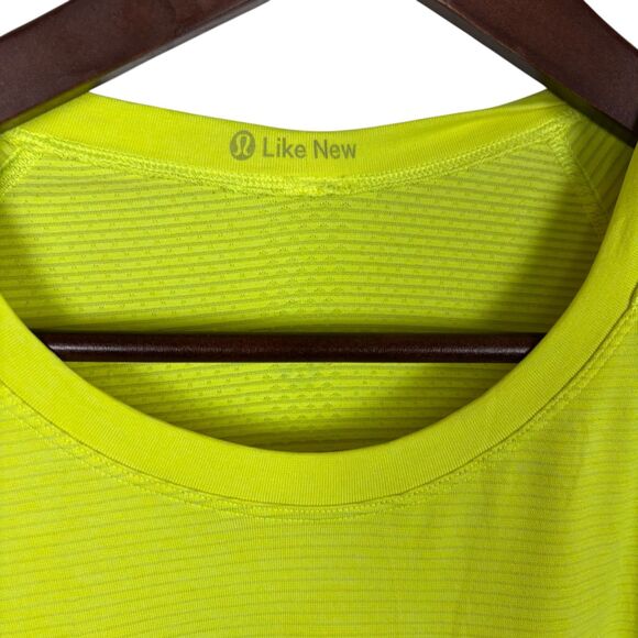 Lululemon Like New Run Swiftly Yellow Long Sleeve Shirt Women’s 8 - Picture 5 of 5